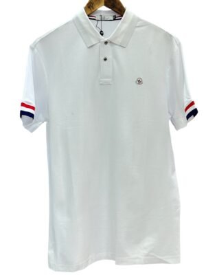 Tipo Polo Moncler Piquet Francia  - Blanco