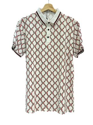 Tipo Polo Gucci Piquet Diseño  - Blanco