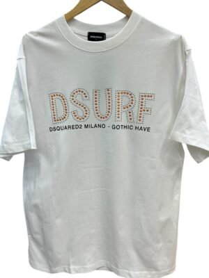 Camiseta Pedreria Dsquared2 Dsurf - Blanco