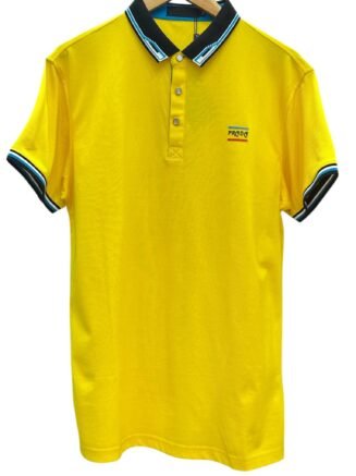 Tipo Polo Prada Piquet Diseño - Amarillo