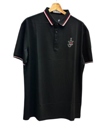 Tipo Polo Moncler Piquet Ancla - Negro