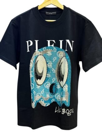Camiseta Pedreria Philipp Plein Lil Boo - Negro