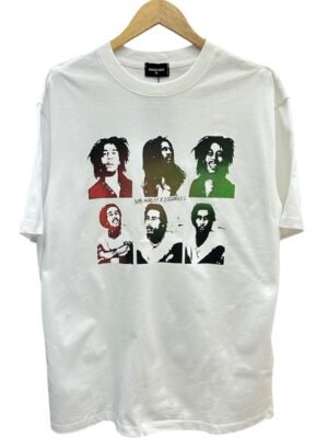 Camiseta Dsquared Bob Marley - Blanco