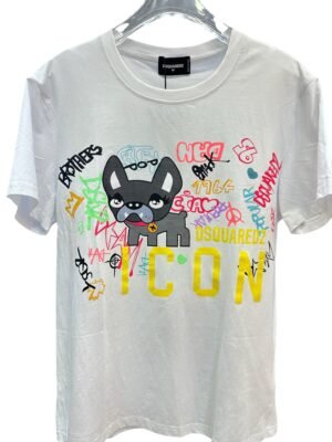 Camiseta Dsquared Dog - Blanca