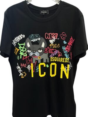 Camiseta Dsquared Dog - Negra