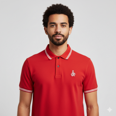 Tipo Polo Prada Piquet   - Rojo